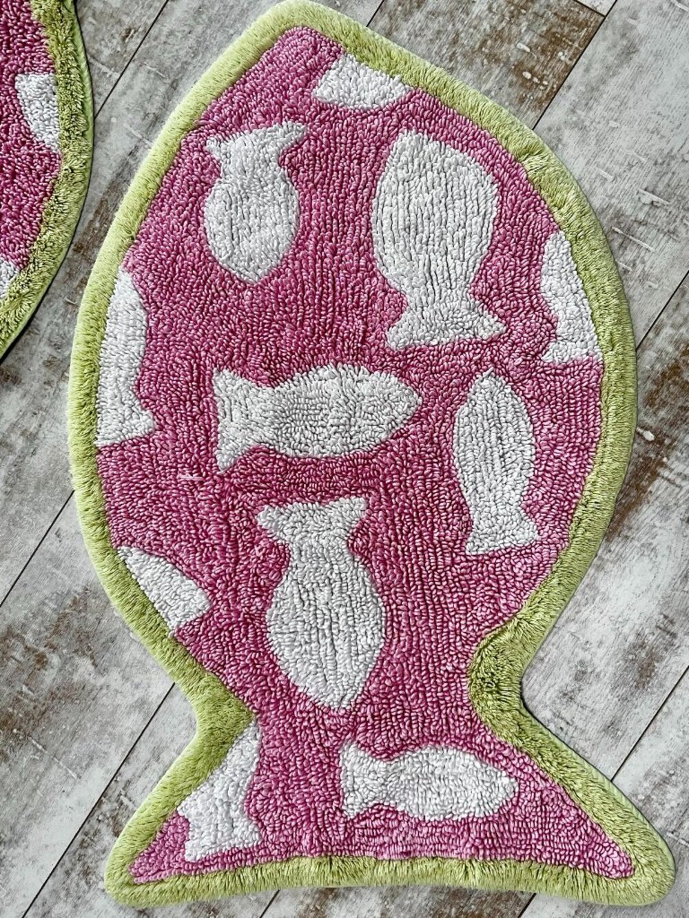 One Vintage Pottery Barn Kids Fish Mat/Rug